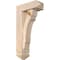 Ekena Millwork Olympic Arts and Crafts Smooth Bracket w/ Offset Brace, Douglas Fir, 5 1/2"W x 14"D x 26"H BKT0604X14X26OLY03SDF - alternate 1